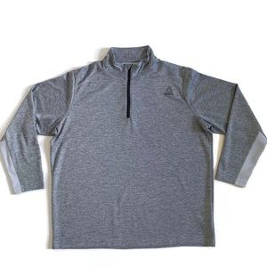 Reebok Speedwick Men Quarter Zip Grey 2XL